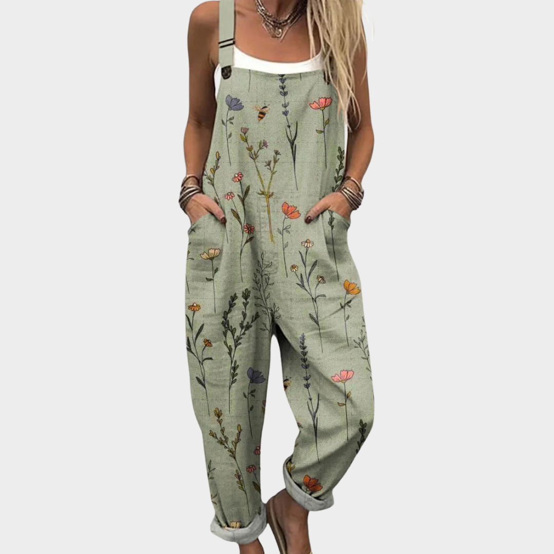 Olive™ | Botanical Print Jumpsuit