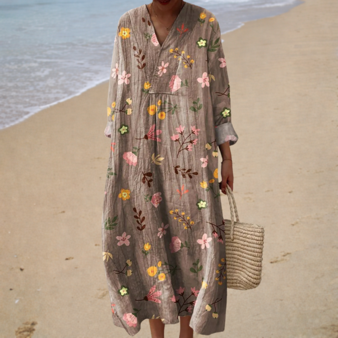Layla – Vintage Floral Summer Dress