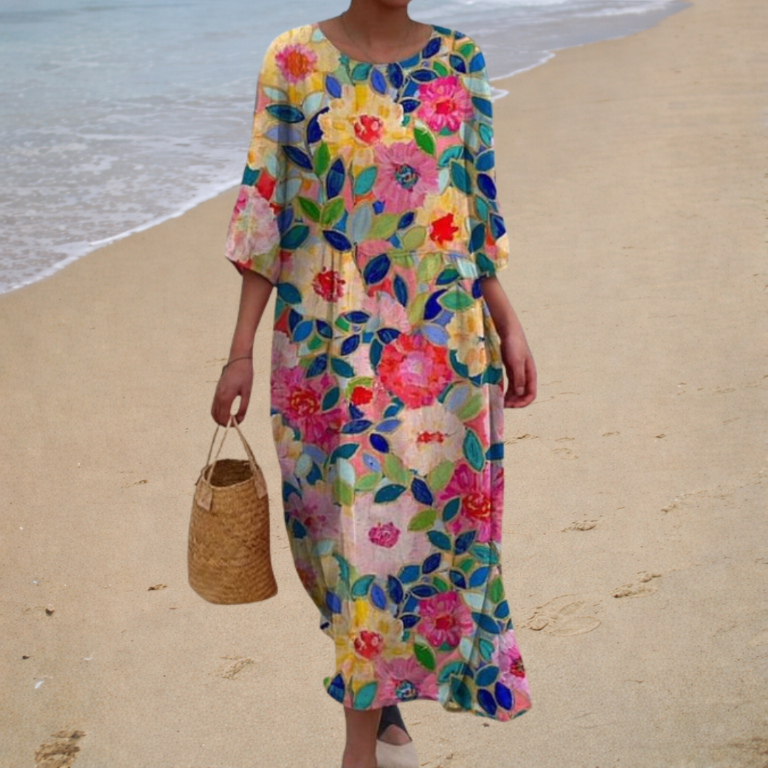 Penelope – Vibrant Floral Summer Dress