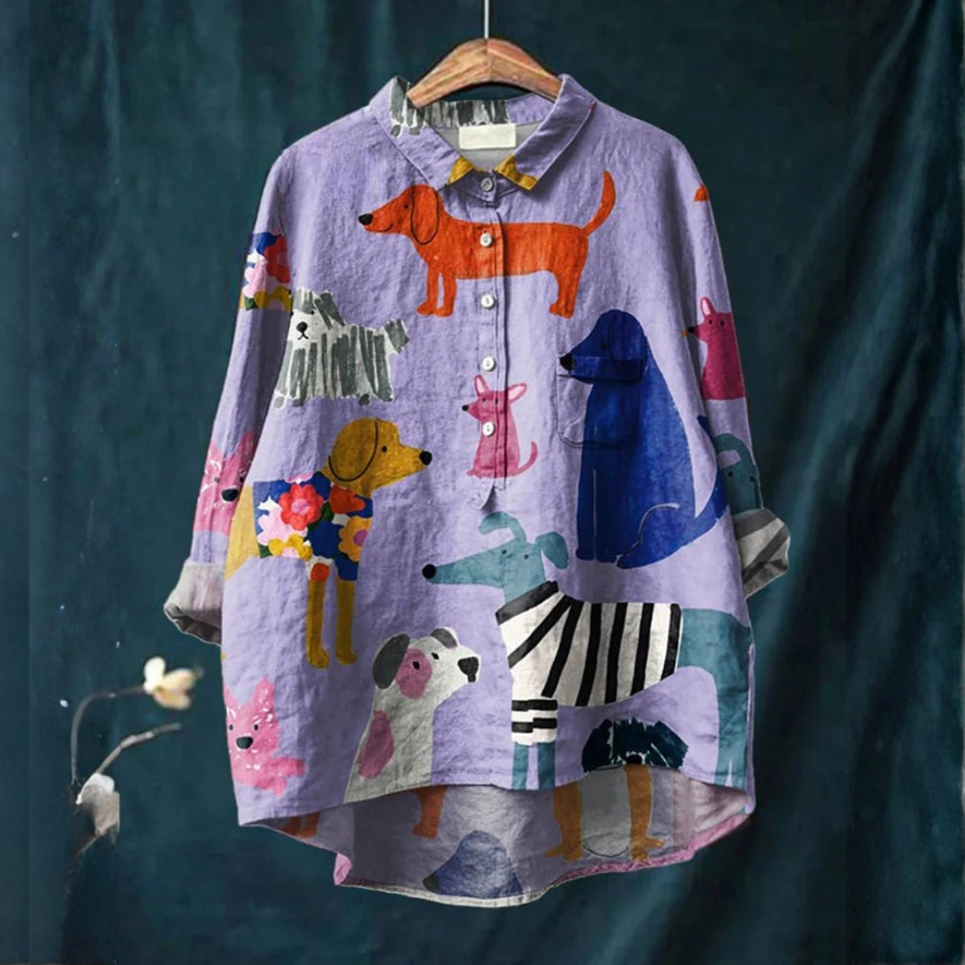 Geneva | Longline Patterned Shirt