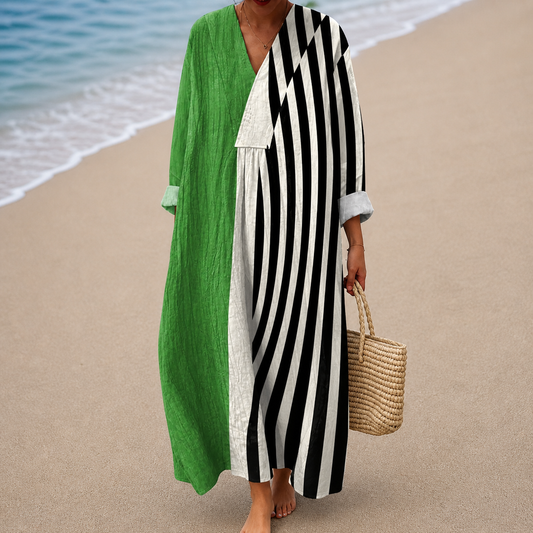 Grace – Monochrome Colour Block Dress