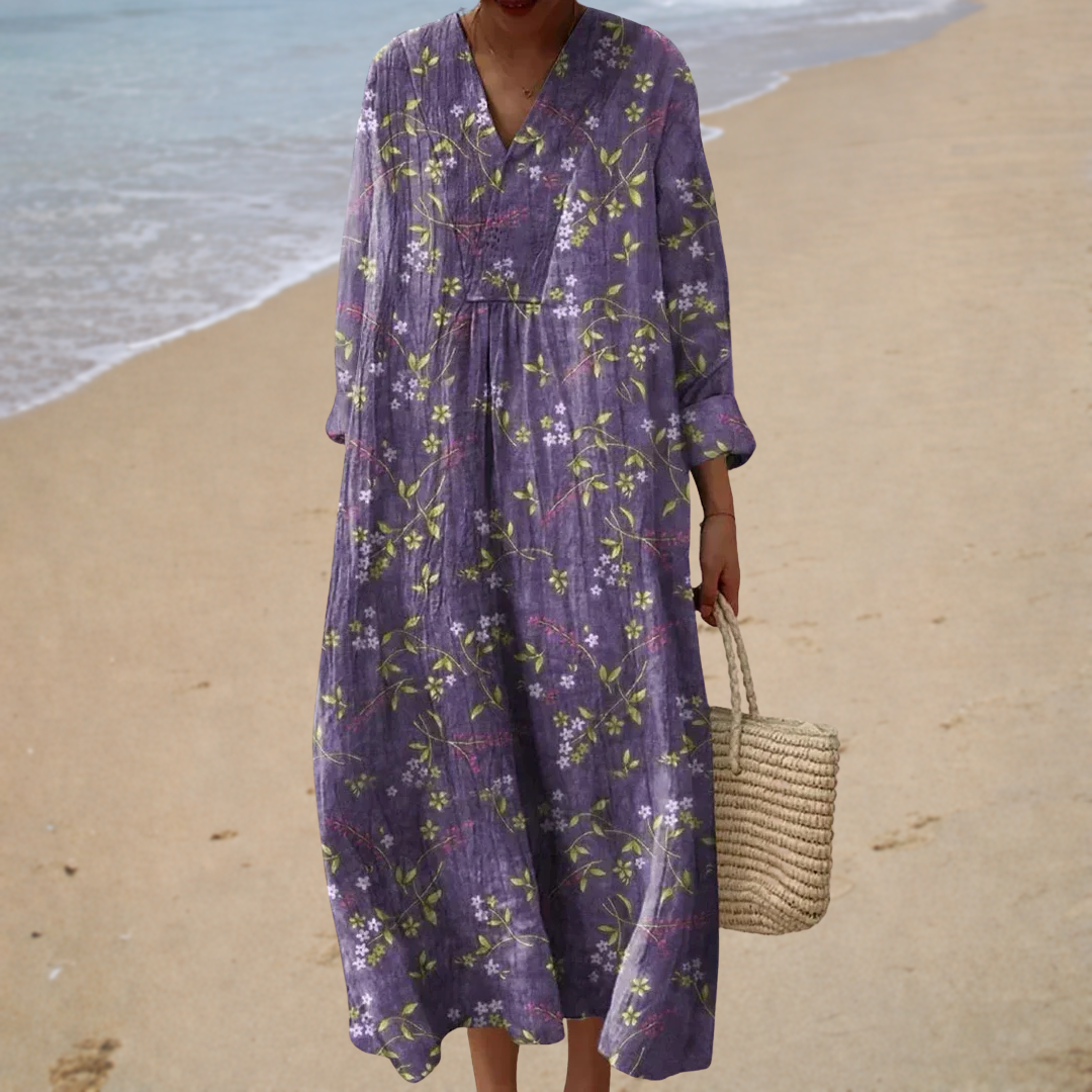 Violet – Floral Long Summer Dress