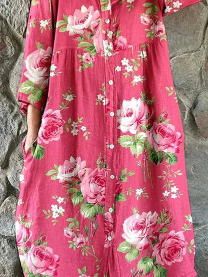 Maddie Art Floral Dress