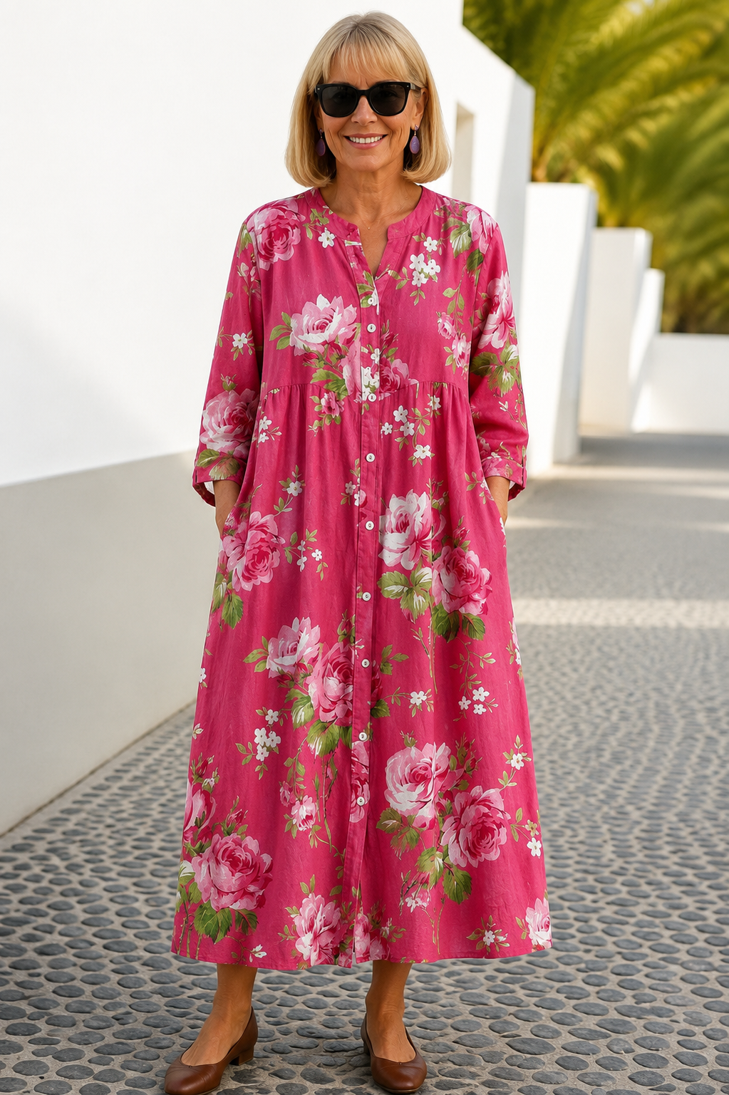 Maddie Art Floral Dress