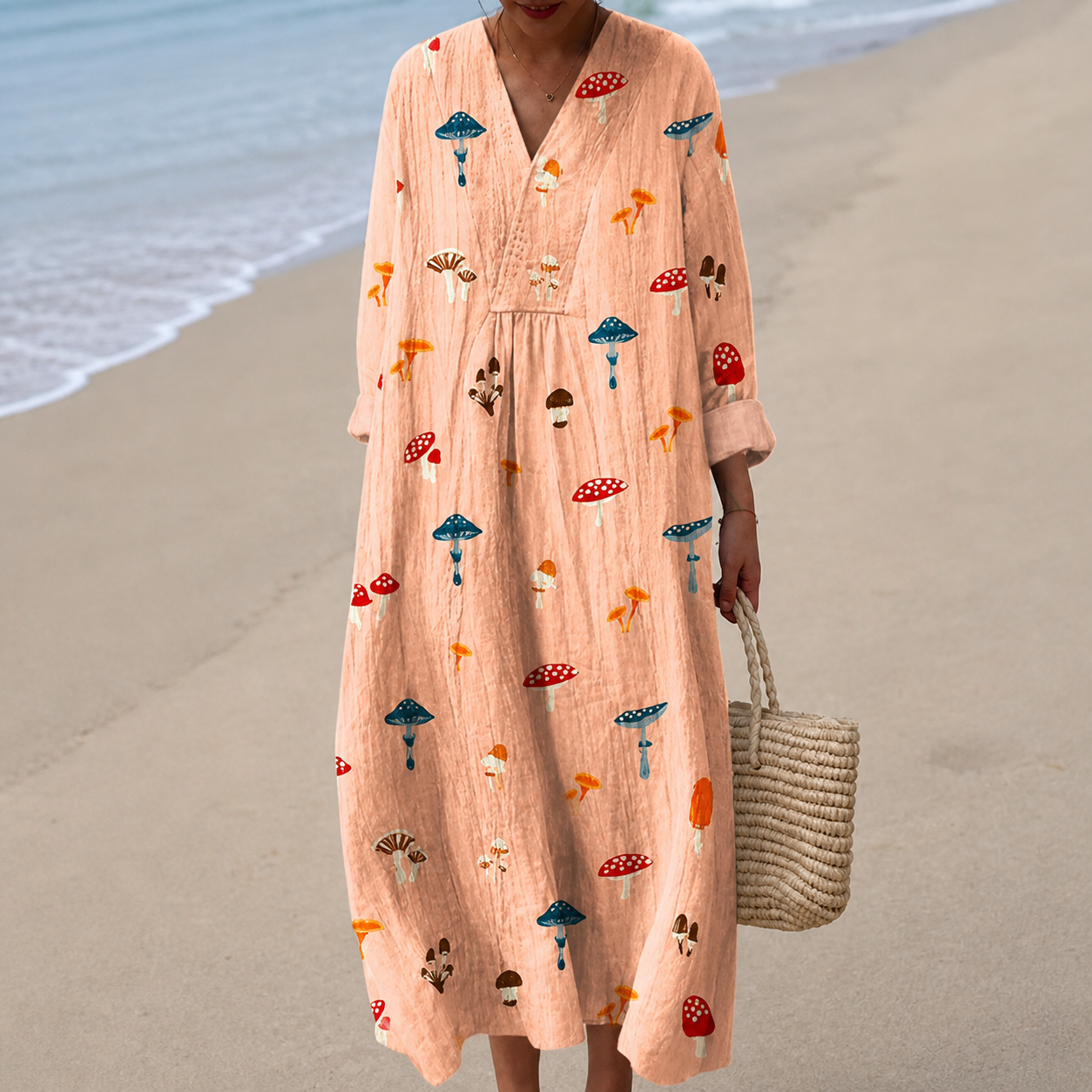 Sophie – Mushroom Print Summer Dress