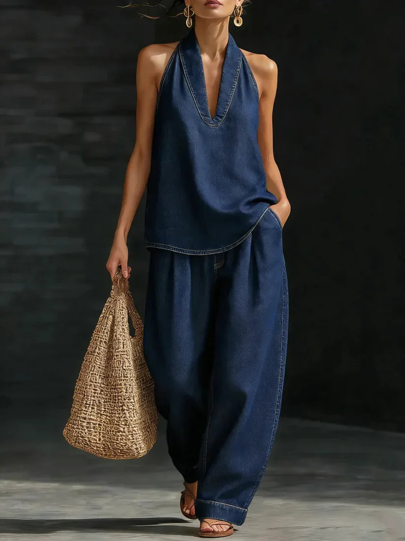 Martina | Flowing V-Neck Long Dress