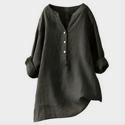 Veronique™ Elegant V-Neck Blouse