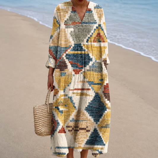 Harper – Geometric Print Summer Dress