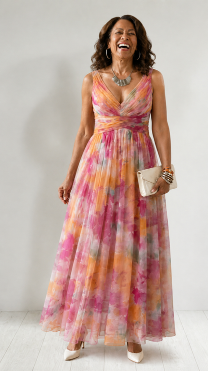 Isabelle | Soft Wrap Maxi Dress