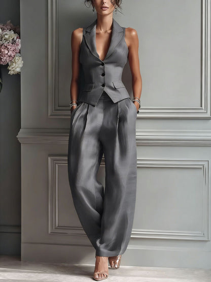Jane | Two-Piece Button-Up Suit