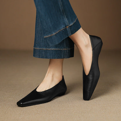 Emor™ Genuine Leather Flats