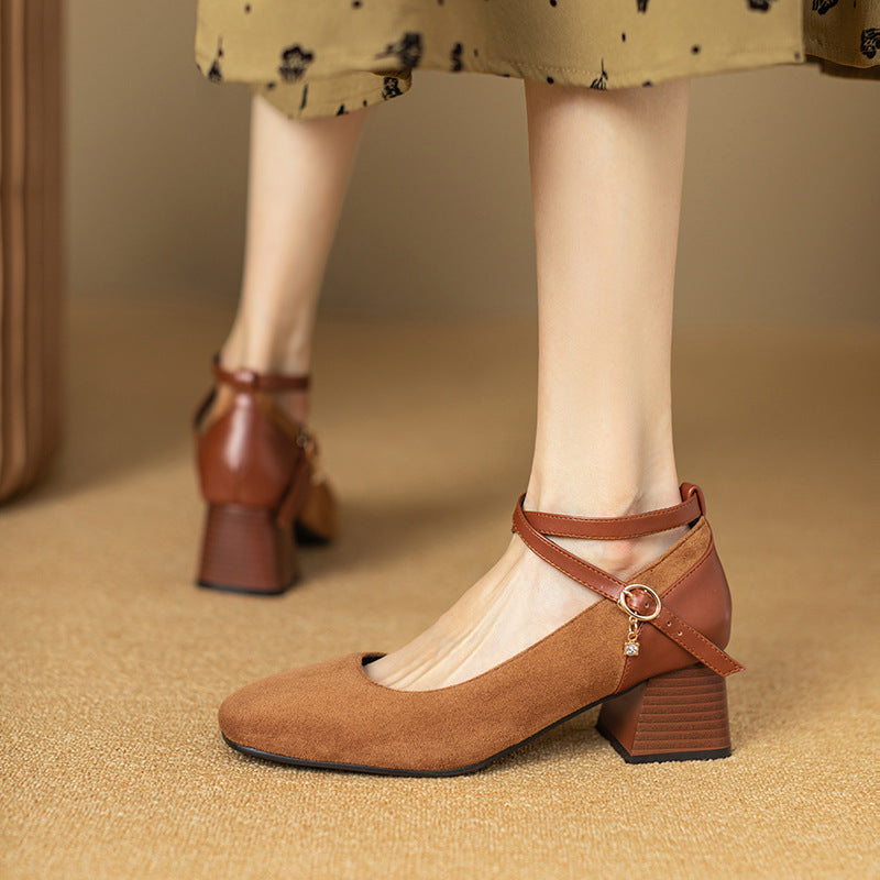 Avira™ Suede Slingback Heels