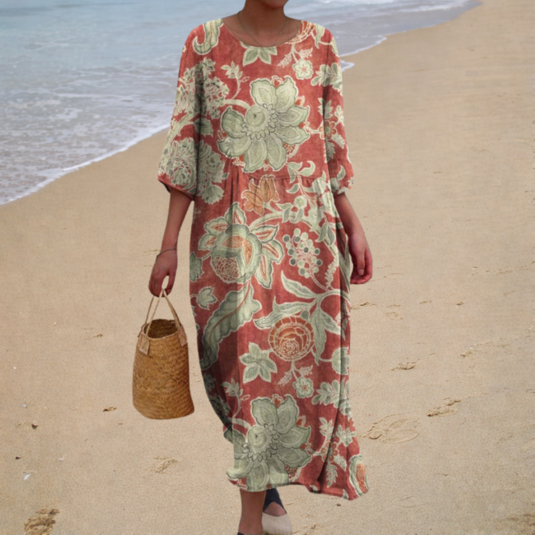 Willow – Botanical Flowy Maxi Dress