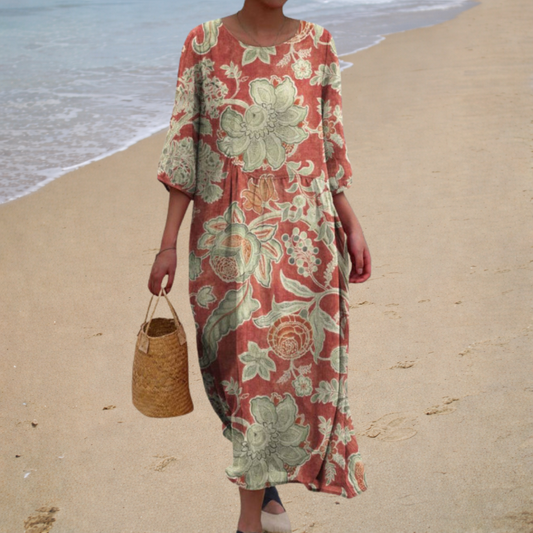 Willow – Botanical Flowy Maxi Dress