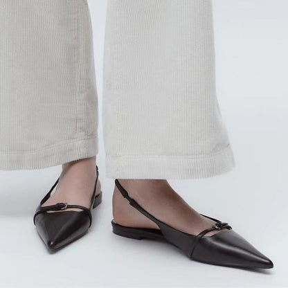 Elle™ Pointed Slingback Flats Sandals