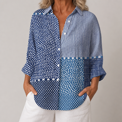 Sophie Ocean Patchwork Blouse