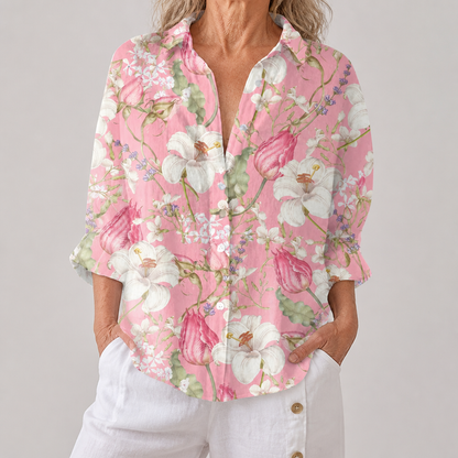 Hannah Elegant Floral Blouse