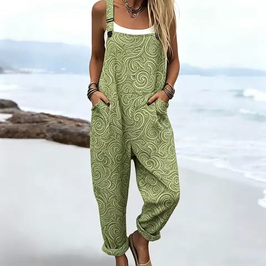 Jade Boho Overalls